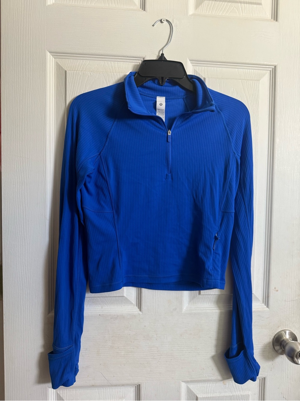 lululemon athletica Royal Blue Quarter-Zip Varsity Jacket
